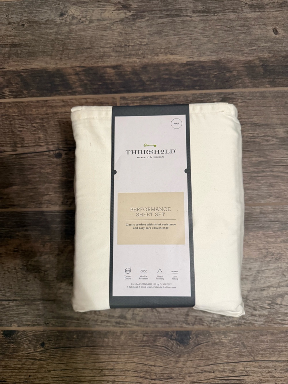 Threshold Performance Sheet Set - Cream